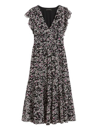 Ruffled Midi Dress | Banana Republic (US)