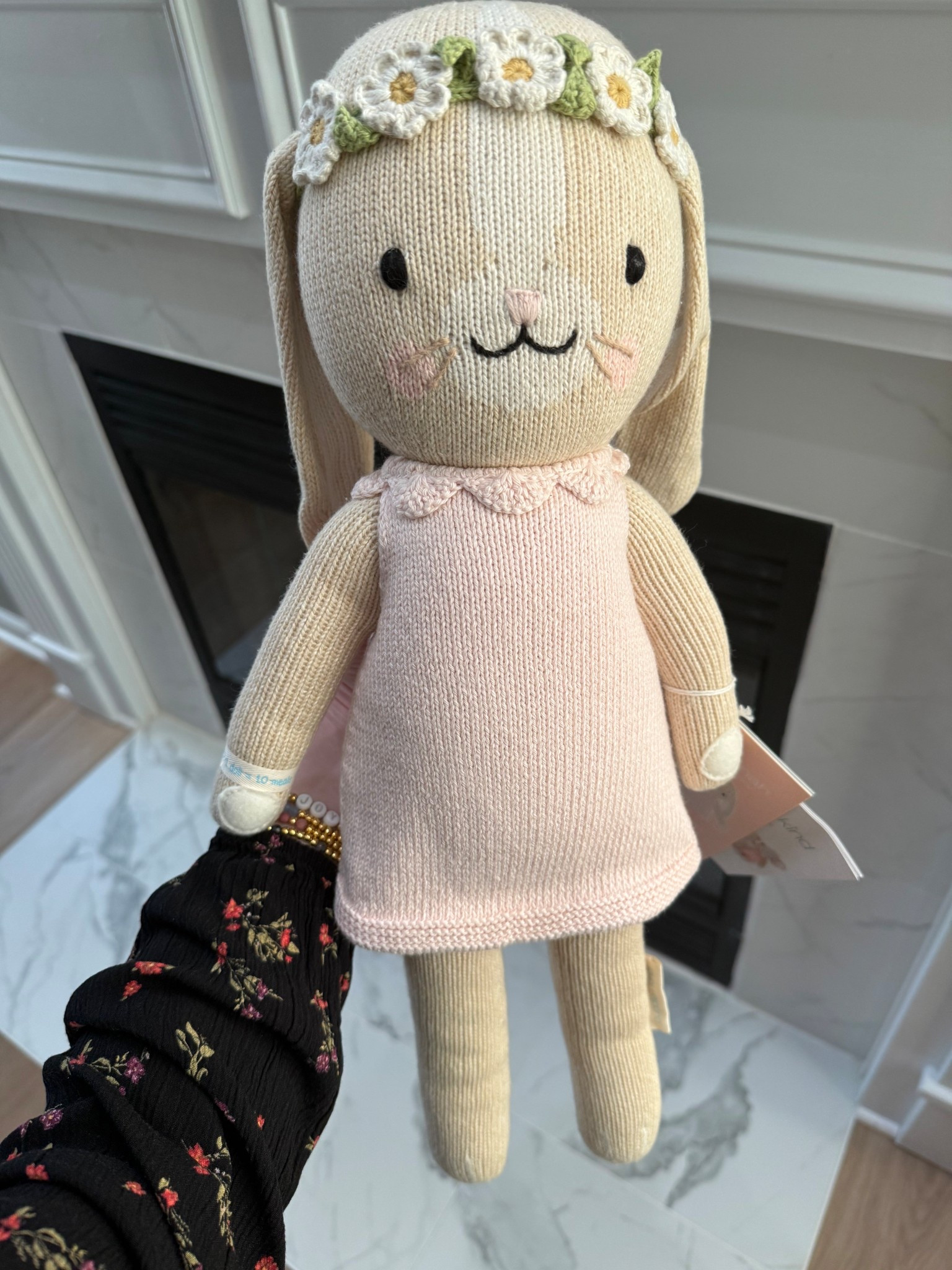 A sweet bunny, a meaningful mission, and such a special Easter basket addition 🐰🤍 @cuddleandkind creates hand-knit dolls, and every doll purchased helps provide 10 meals to children in need. DM me bunny if you want the direct link.  Easter basket fillers. Easter basket. Toddler Easter basket. @Cuddle+Kind 

#LTKSeasonal #LTKKids #LTKBaby
