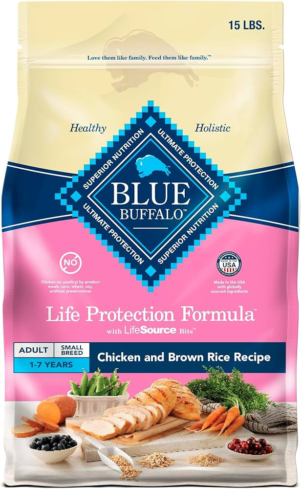 Blue Buffalo Life Protection Formula Adult Small Breed Dry Dog Food, Supports High Energy Needs, ... | Amazon (US)