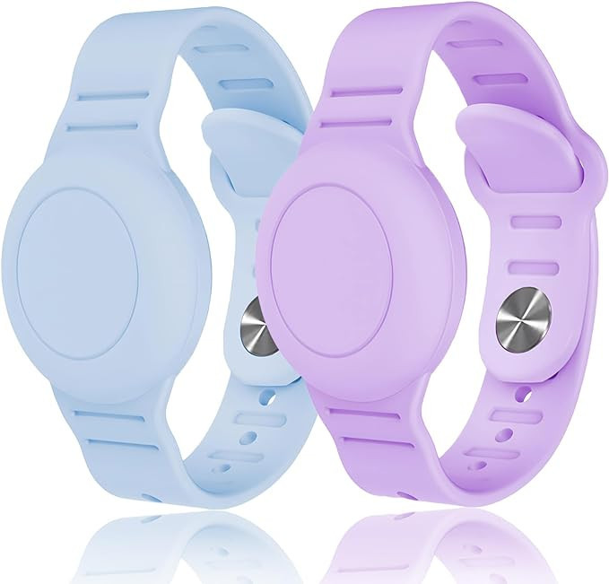 Kids Waterproof Airtag Bracelet Compatible with Apple AirTag, Hidden Silicon Protective Case for ... | Amazon (US)