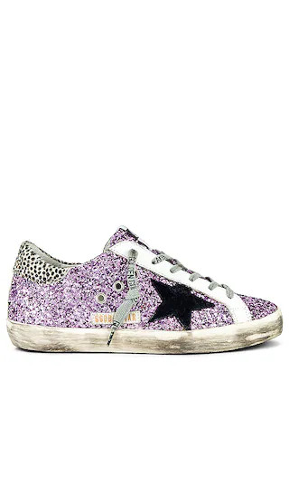 Superstar Glitter Sneaker in Lavender, Night Blue, White, & Black | Revolve Clothing (Global)