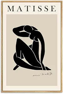 Zzuyi Henri Matisse Framed Wall Art,Black Beige Women Body Line Art,Boho Art Prints for Women and... | Amazon (US)