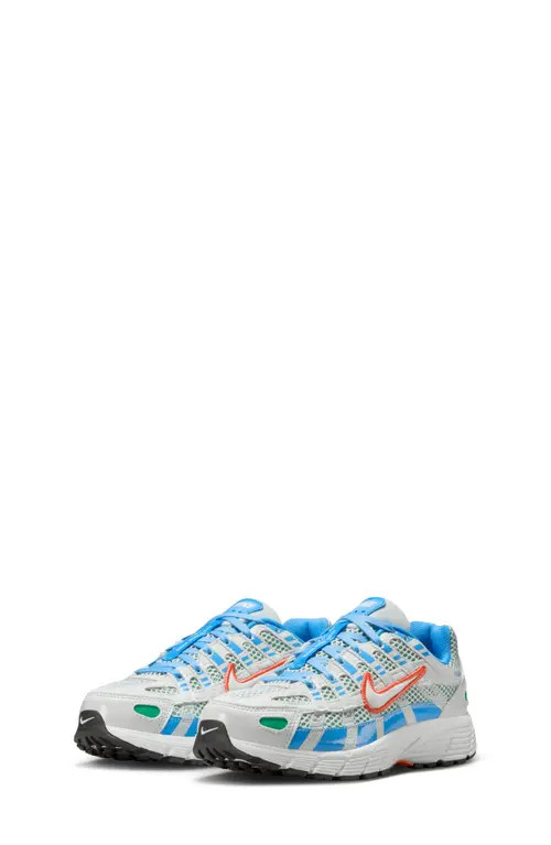 Nike Kids' P-6000 Sneaker in White/Blue/Green/Ember at Nordstrom, Size 3 M | Nordstrom