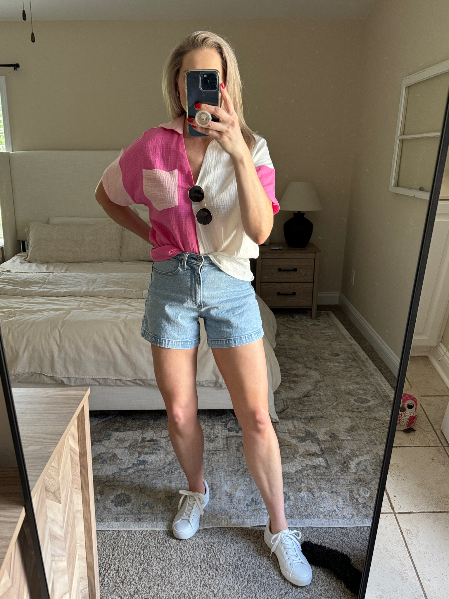 Summer tops, denim shorts l, white sneakers

#LTKFindsUnder50 #LTKSeasonal