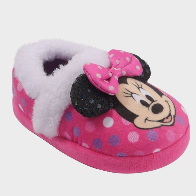 Toddler Disney Minnie Slippers - Pink | Target