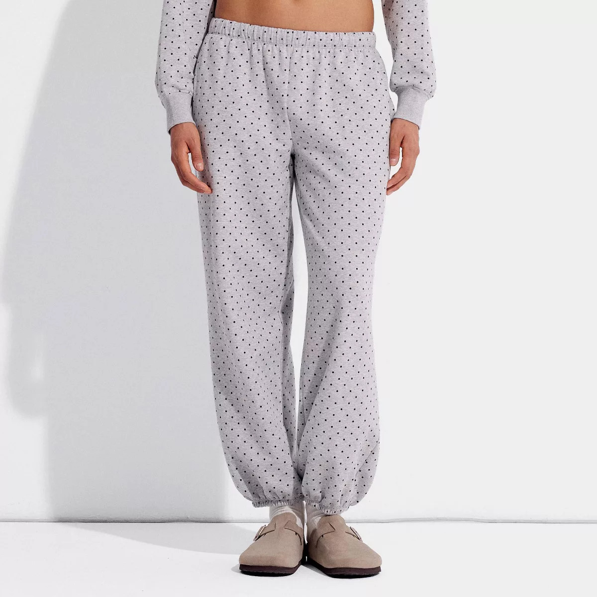 Women's Relaxed Leg Joggers - Wild Fable™ Gray Floral XS | Target