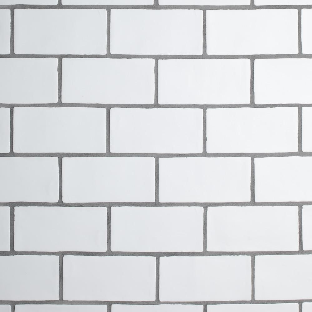 Chester Matte Bianco 3 in. x 6 in. Ceramic Wall Tile (1 sq. ft. / pack) | The Home Depot