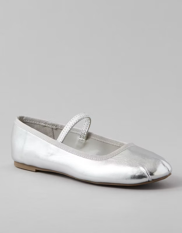 AE Metallic Ballet Flat | American Eagle Outfitters (US & CA)