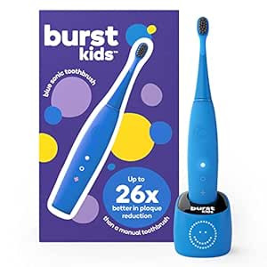 BURSTkids Kids Electric Toothbrush, Soft Bristle Kid & Toddler Toothbrush, 2-Minute Timer, Rechar... | Amazon (US)