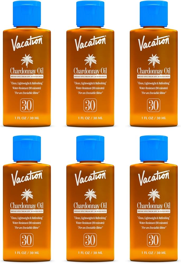 Vacation Mini Chardonnay Oil SPF 30, Hydrating & Nourishing Sunscreen Oil, Lightweight, Transpare... | Amazon (US)