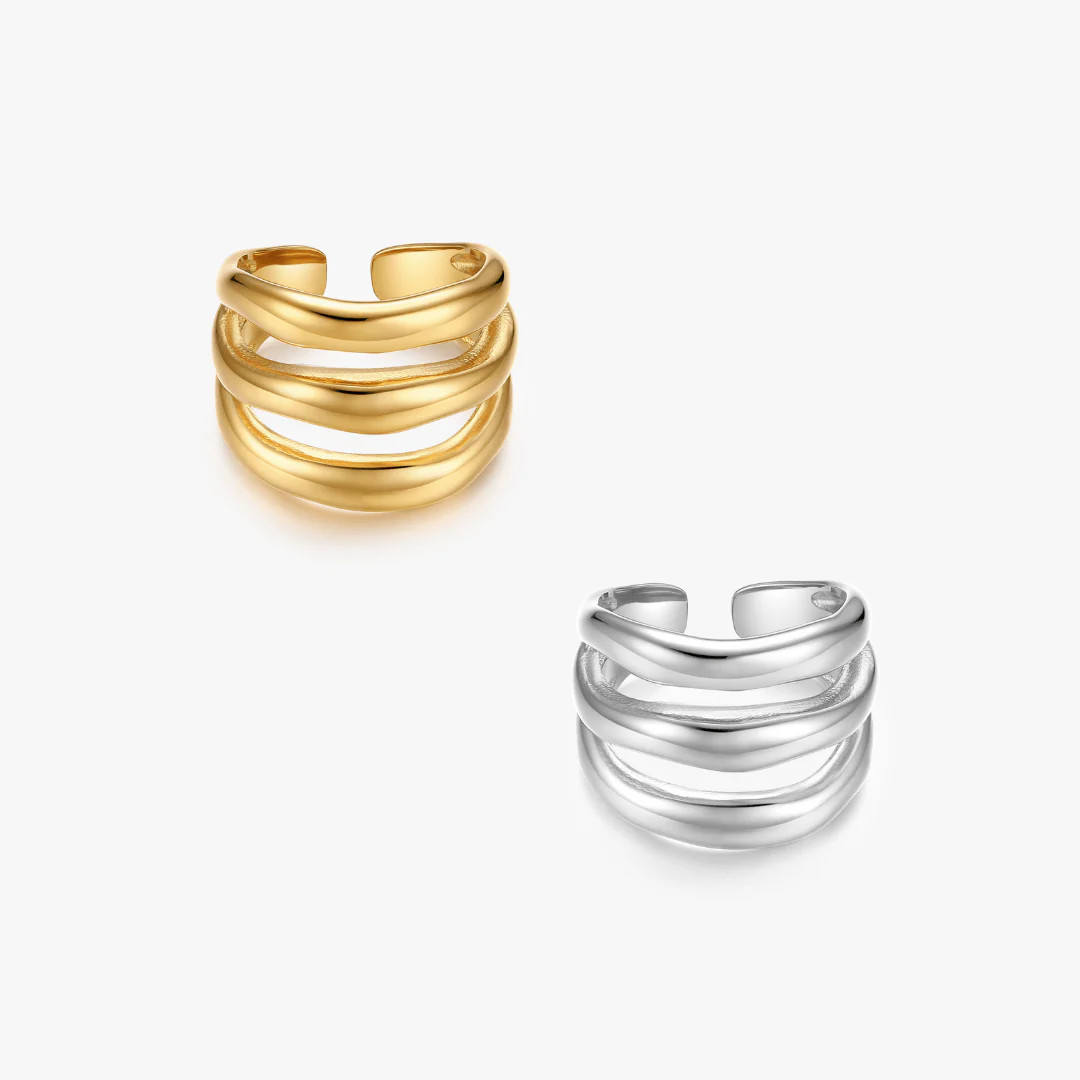 Delaney Triple Layer Ring | Flaire & Co.