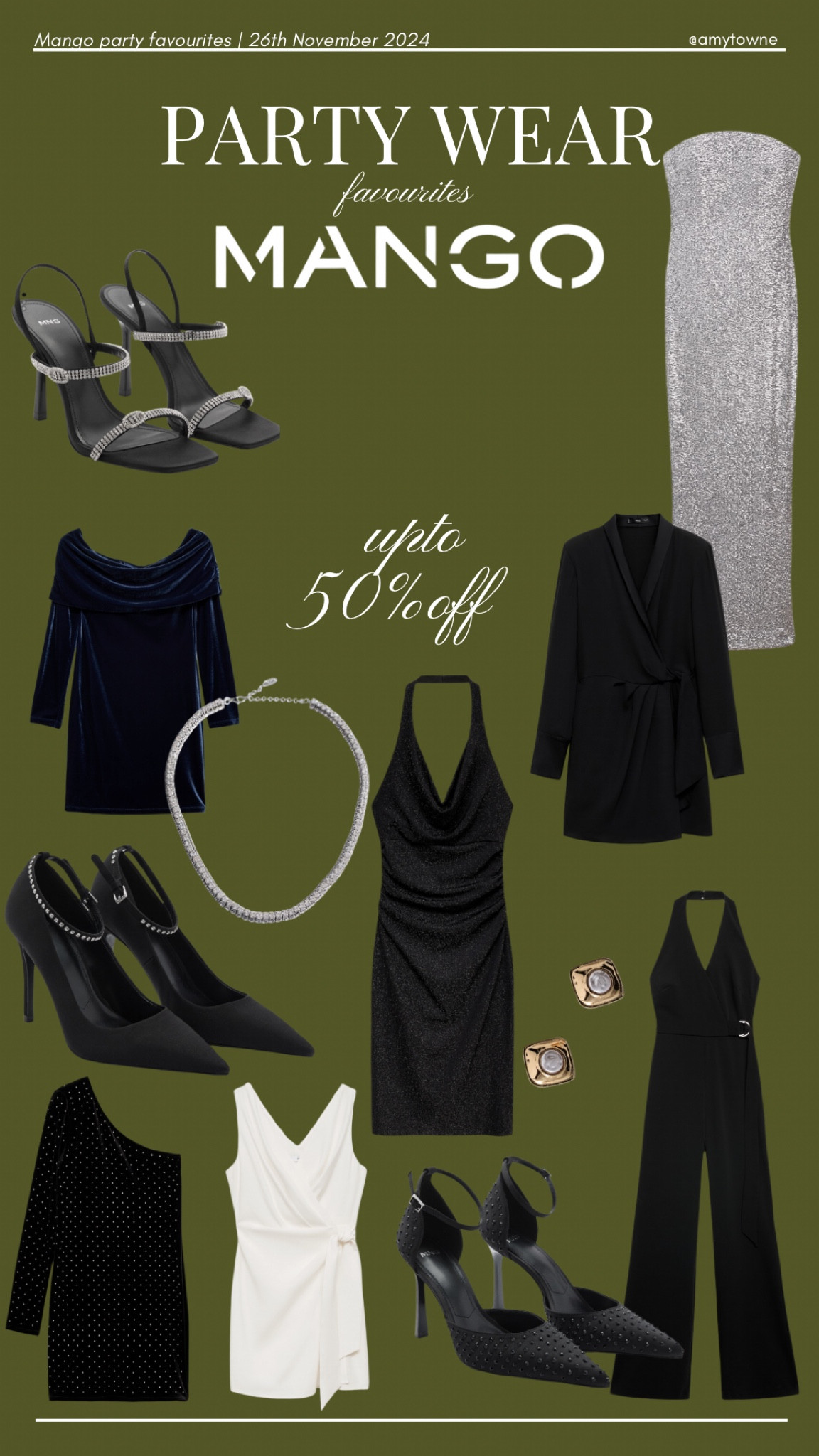 My favourite picks from party on Mango for Black Friday! 🖤 Tuxedo dresses, party shoes, diamanté shoes, halter neck, mini dresses, lbd, sequin dresses 


#LTKpartywear #LTKstyletip #LTKwinter