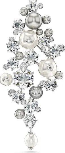 Constella Crystal & Faux Pearl Brooch | Nordstrom