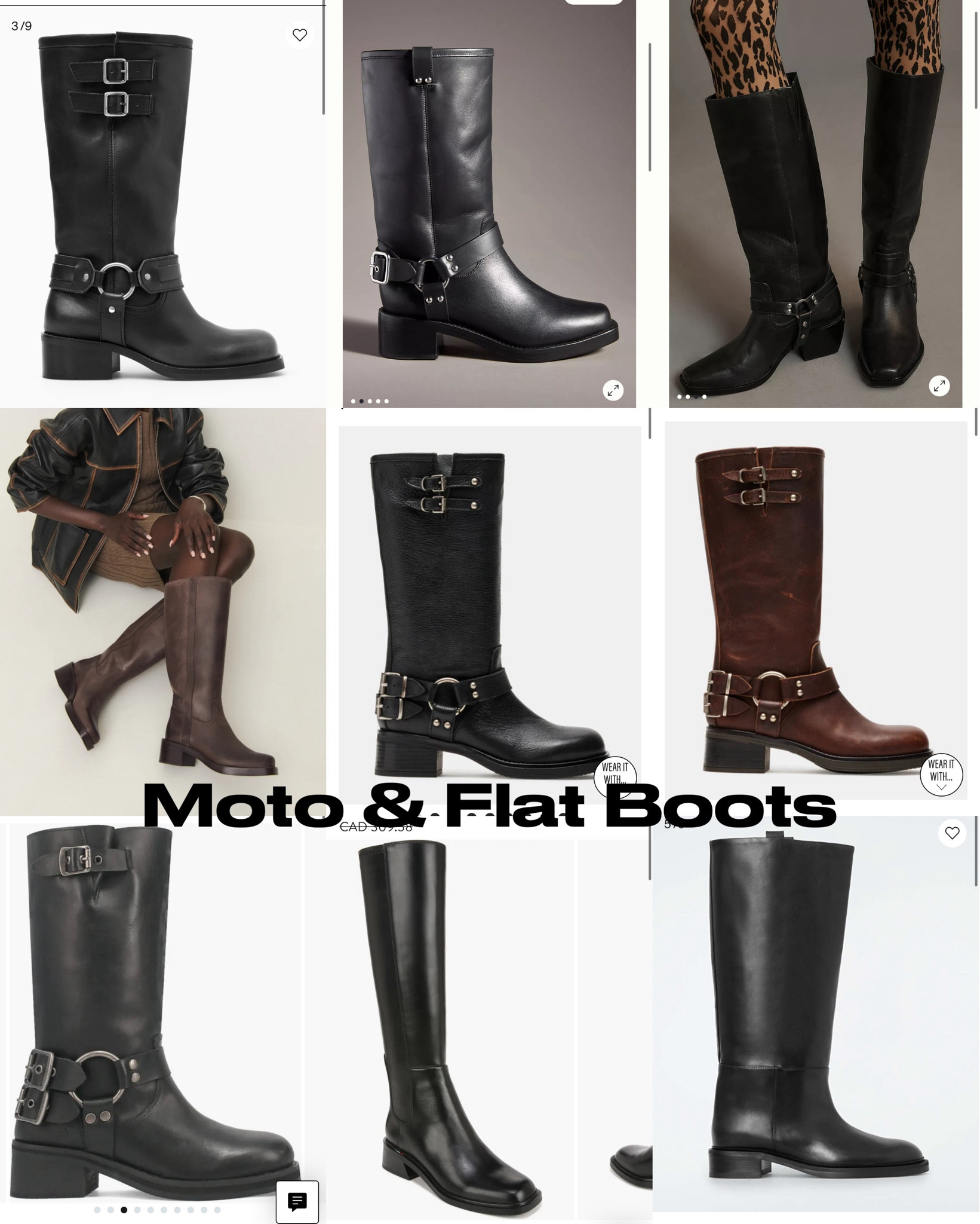 Moto boots and flat knee high boots for fall!

Moto, boots, brown boots, black boots, buckled boots, flat boots, western boots, knee-high boots, trending boots, for fall, leather boots. 

#LTKstyletip #LTKautumn #LTKcanada