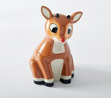 Rudolph® Ceramic Cookie Jar | Pottery Barn Kids