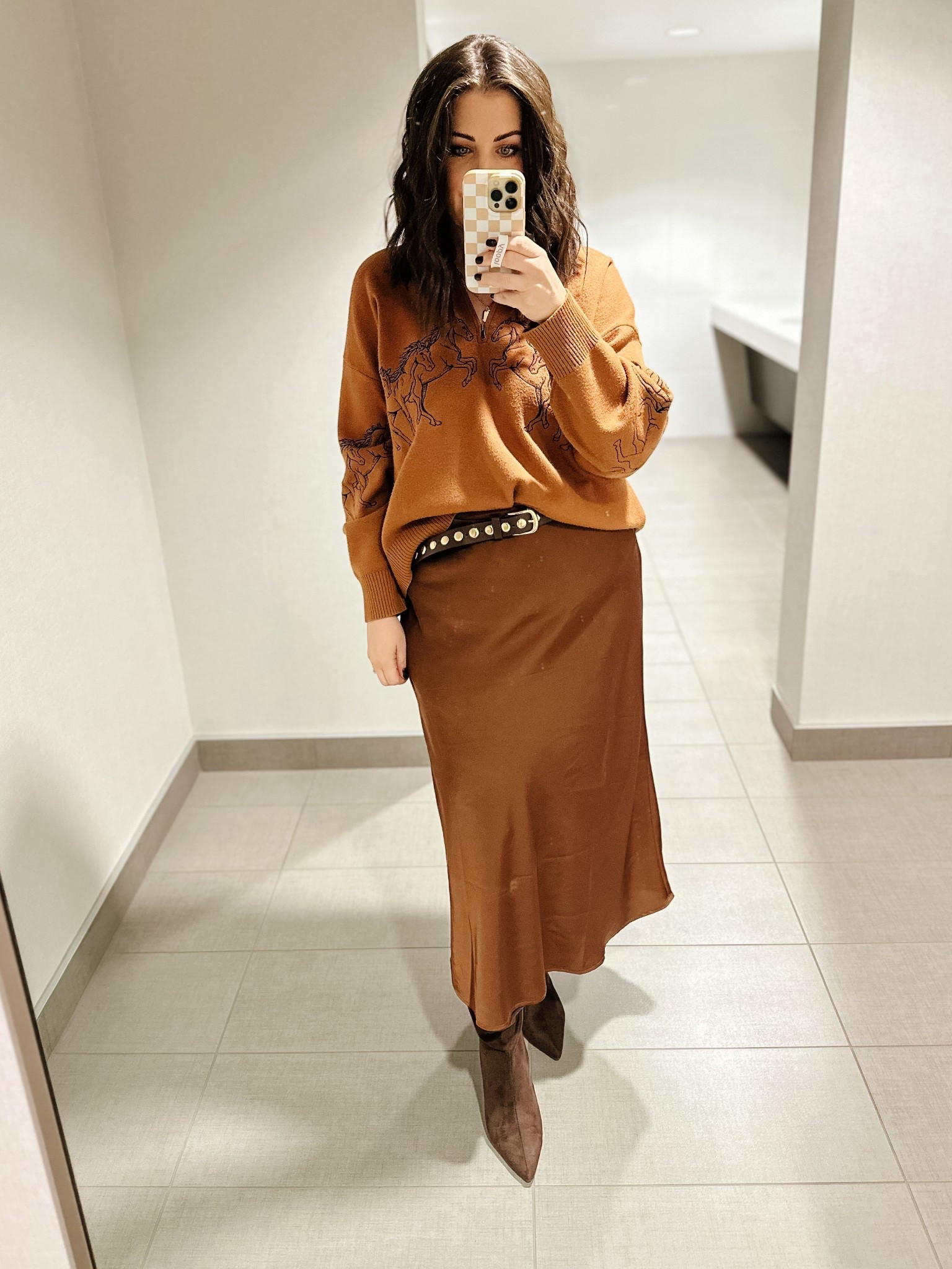 Styling this satin midi—not so much up or down but… midi. 😜 

#LTKOver40 #LTKMidsize #LTKSeasonal