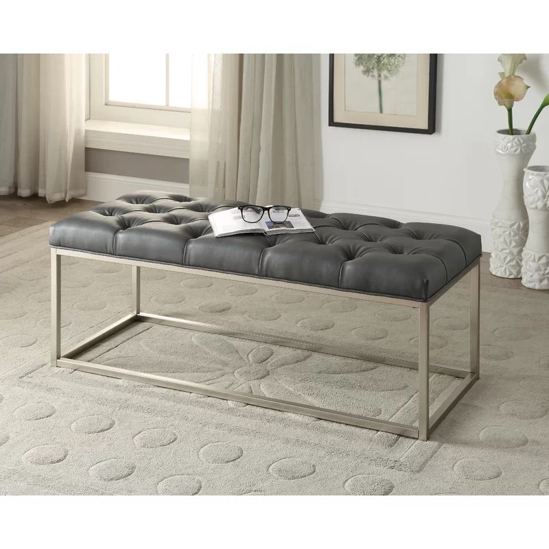 Yoakum Button-Tufted Upholstered Bench | Wayfair North America