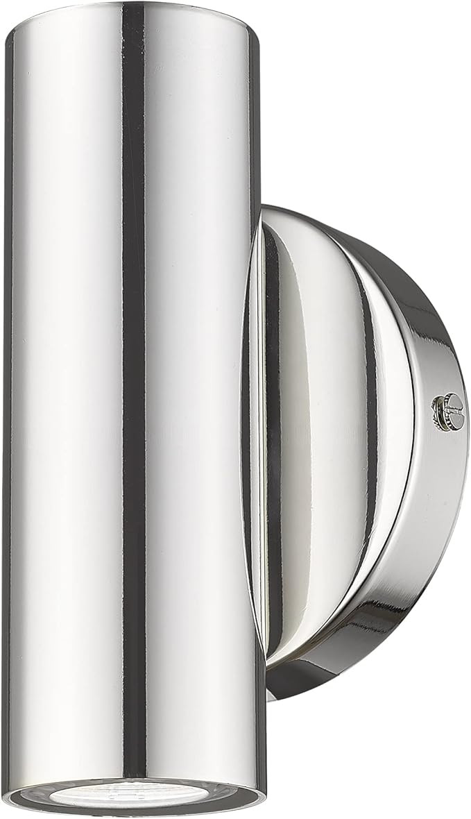 Cargifak 2-Light Wall Sconce, Indoor Up and Down Wall Lamp, Polished Chrome Wall Light for Bedroo... | Amazon (US)