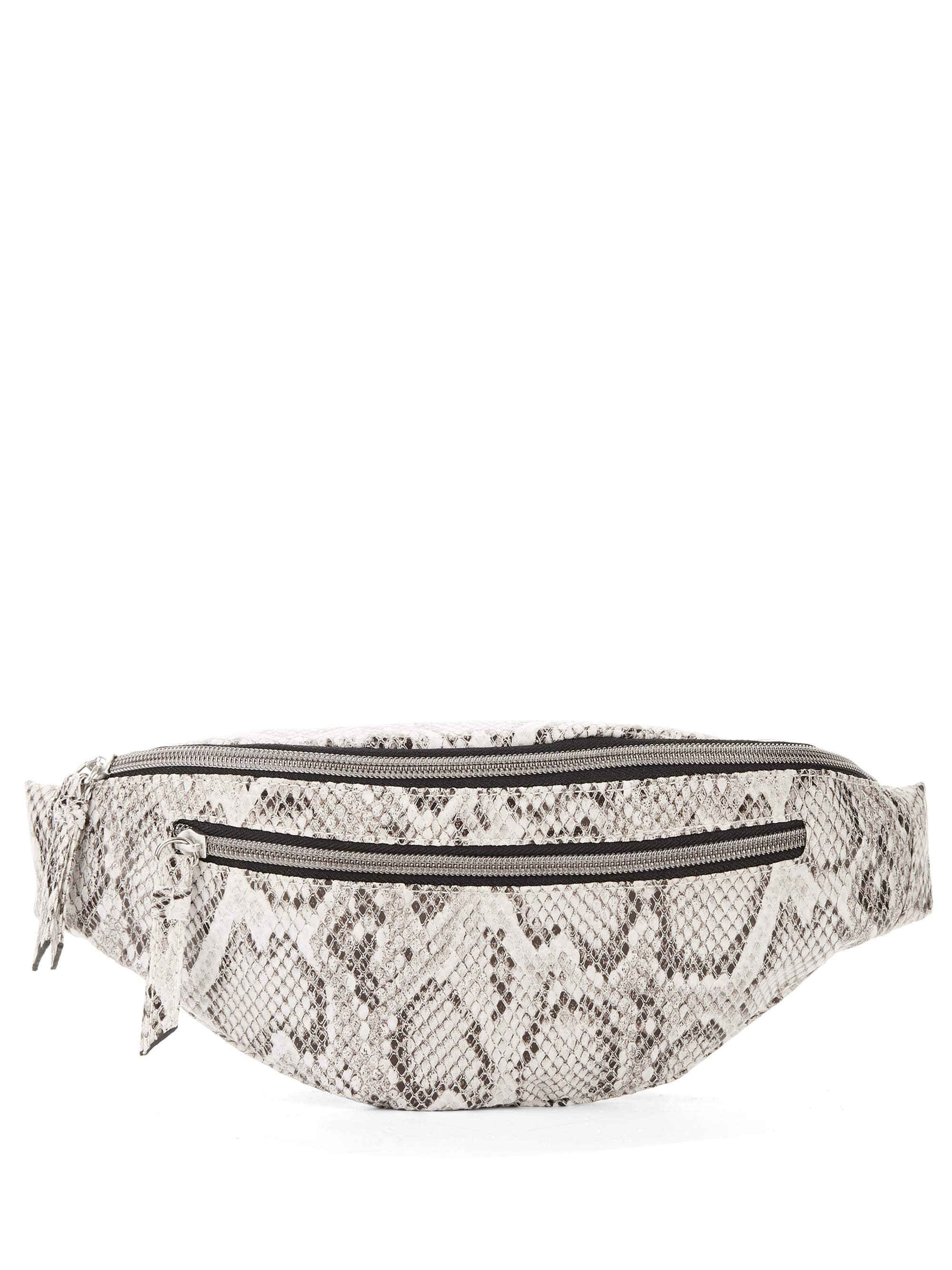 No Boundaries Oval Double Zipper Fanny Pack with Adjustable Straps | Walmart (US)