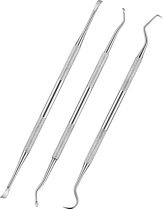 3 Pieces Dog Dental Tooth Scaler and Scraper Stainless Double Headed Tarter Removing Tool Scraper... | Amazon (US)