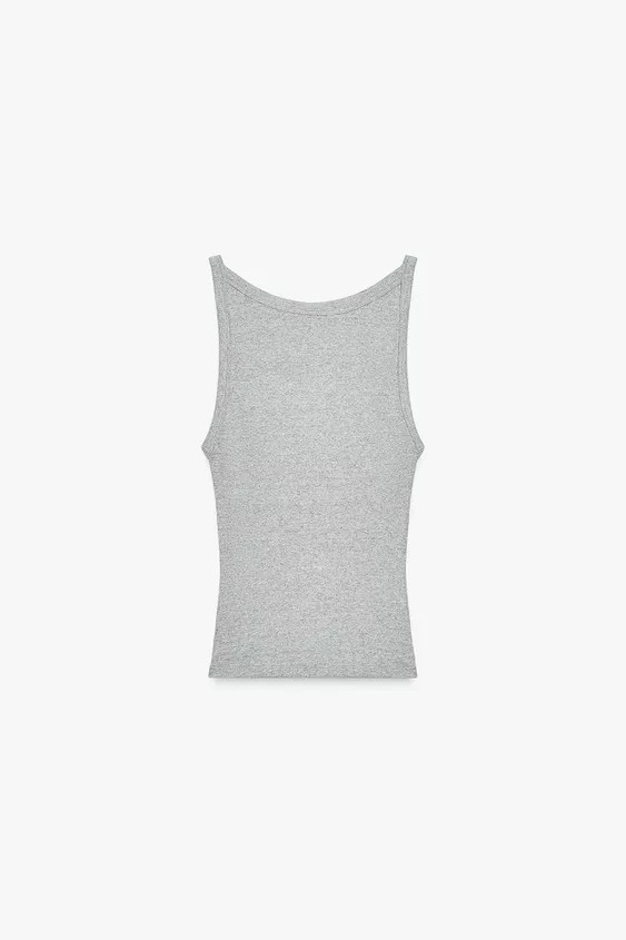 RIBBED HALTER TOP | Zara UK