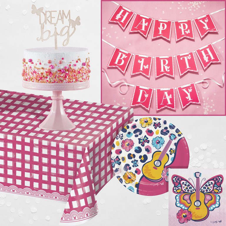 Dolly Parton "There'll Always be Music" Deluxe Party Tableware and Decorations Kit, Serves 8 | Walmart (US)