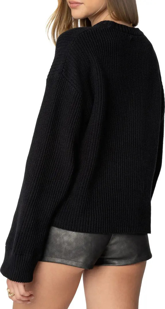 Marleen Oversize Crewneck Cotton Sweater | Nordstrom