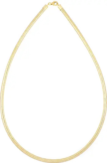 14K Gold Infinity Omega Necklace | Nordstrom