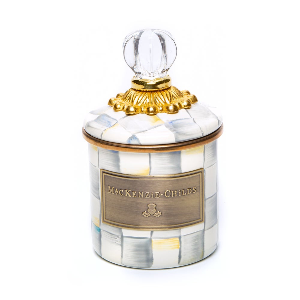 Sterling Check Enamel Canisters | MacKenzie-Childs