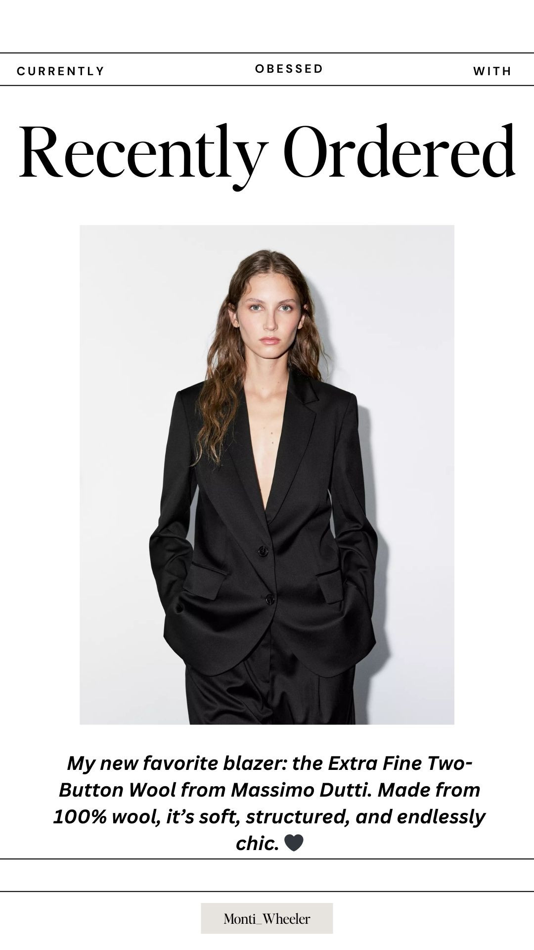 The elevated basics you’ll wear forever — Massimo Dutti’s Extra Fine Two-Button Blazer in 100% wool is tailored perfection. ✨ 

 #LTKgrwm #LTKootd #LTKWorkwear