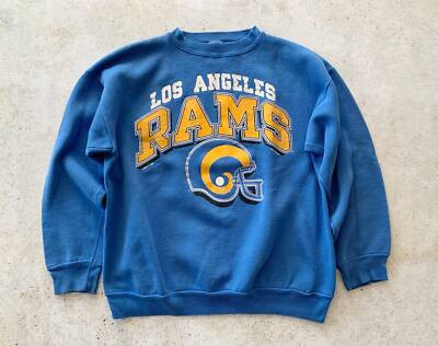 Los Angeles Rams basic style Unisex Reprint Graphic Sweatshirt 90s vtg HN0335  | eBay | eBay US
