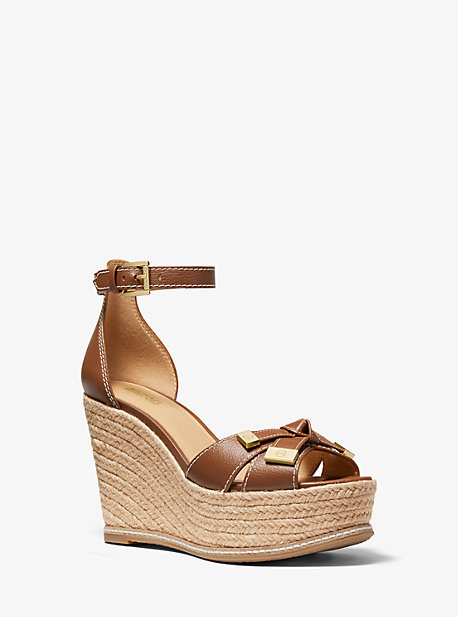 Ripley Leather Wedge Sandal | Michael Kors US
