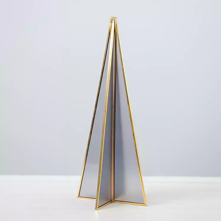 Smoked Glass and Gold Christmas Tree, 12 in. | Kirkland's Home