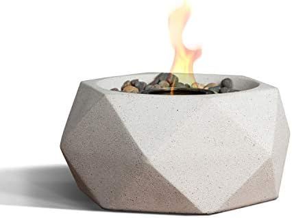 Terra Flame Tabletop Fire Bowls - White Table Top Fire Bowl for Indoor and Outdoor, Portable Fire... | Amazon (US)