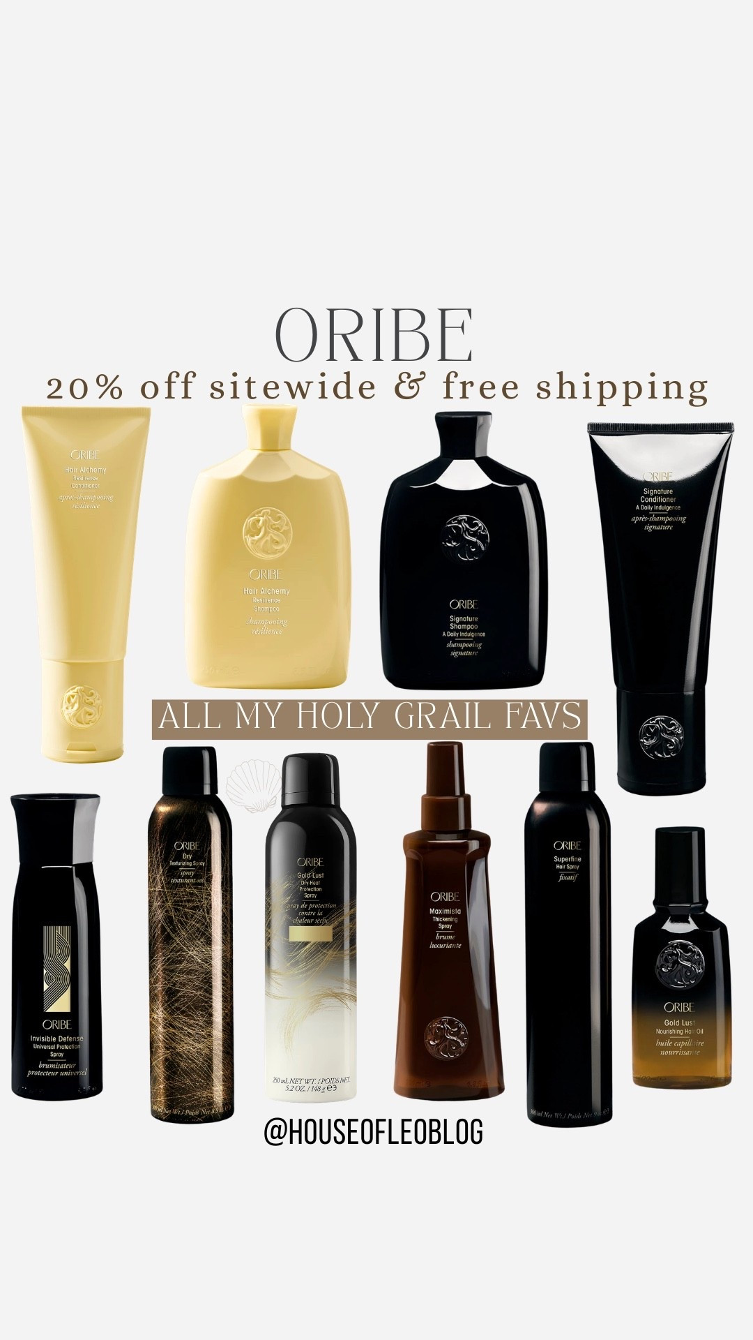 Oribe 20% off sitewide and free shipping. Hair products.

#LTKBeauty #LTKSaleAlert