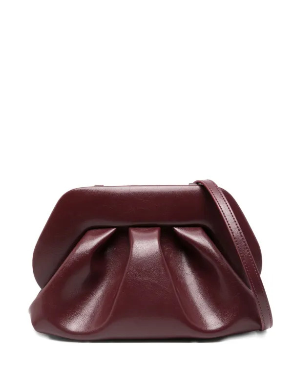 Themoirè Clutch Mit Falten | Rot | FARFETCH DE | Farfetch Global