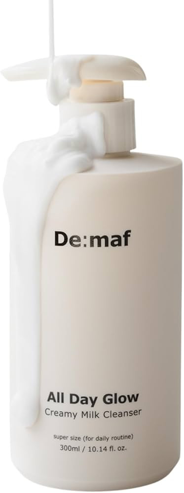 De:maf All Day Glow Creamy Milk Cleanser | Gentle Face Wash for Sensitive Skin, Korean Face Wash ... | Amazon (US)