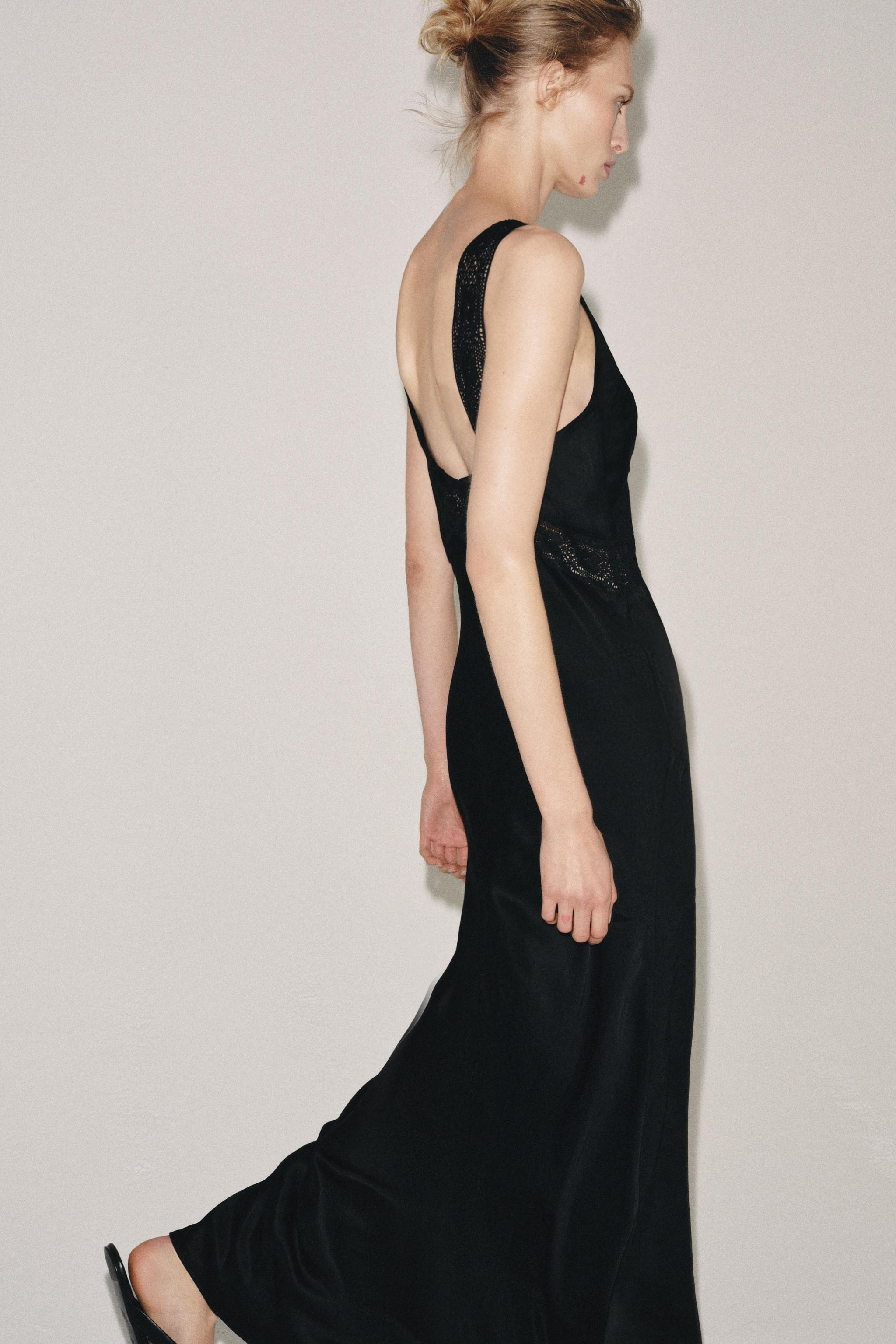 ZW COLLECTION SATIN LACE DRESS | Zara UK