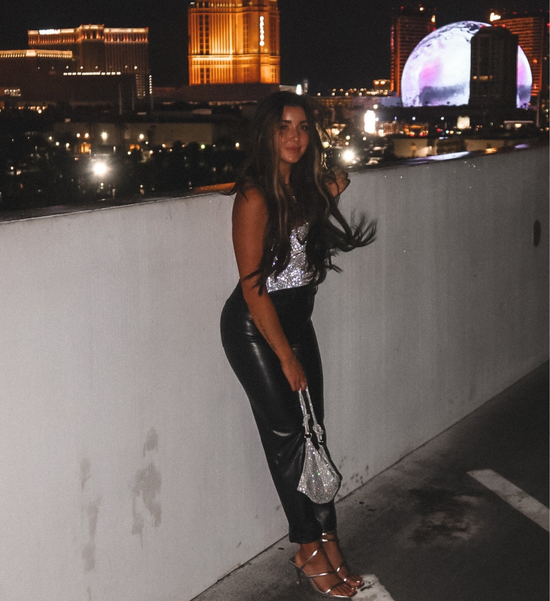 Vegas outfit • chrome & Silver ❄️ leather pants 

#LTKSeasonal #LTKfindsunder100 #LTKfindsunder50