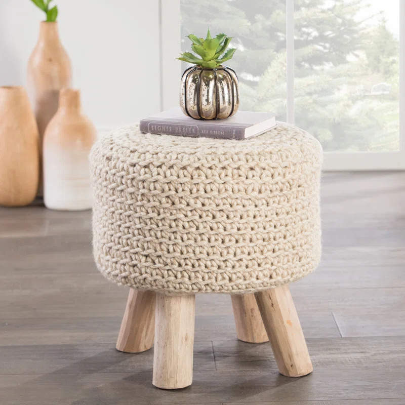 Fedler 16'' Wide Round Pouf Ottoman | Wayfair North America
