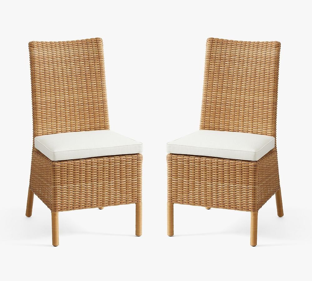 Torrey Wicker Outdoor Dining Side Chair | Pottery Barn (US)