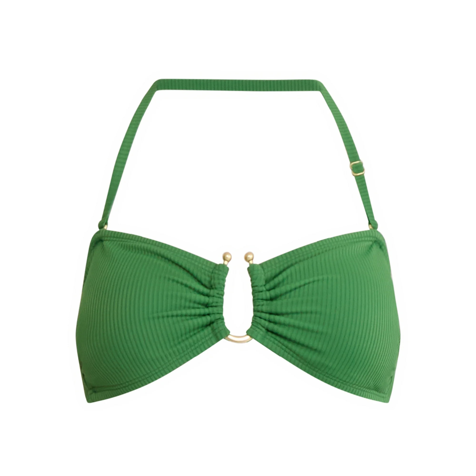 Sofia by Sofia Vergara Women's Rib U Ring Front Bandeau Swim Top, Sizes XS-XL | Walmart (US)