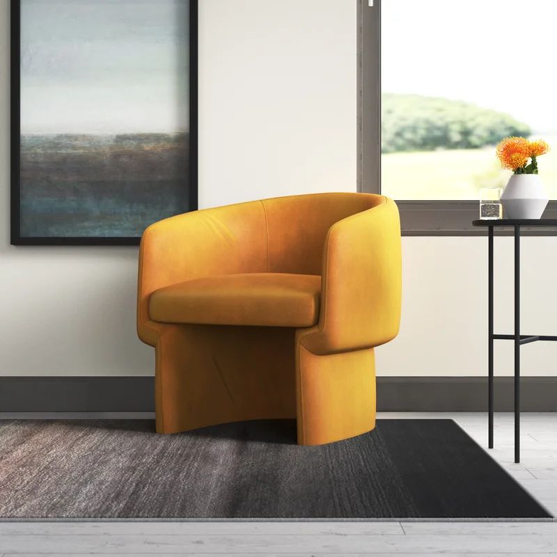 Velvet Barrel Chair | Wayfair North America