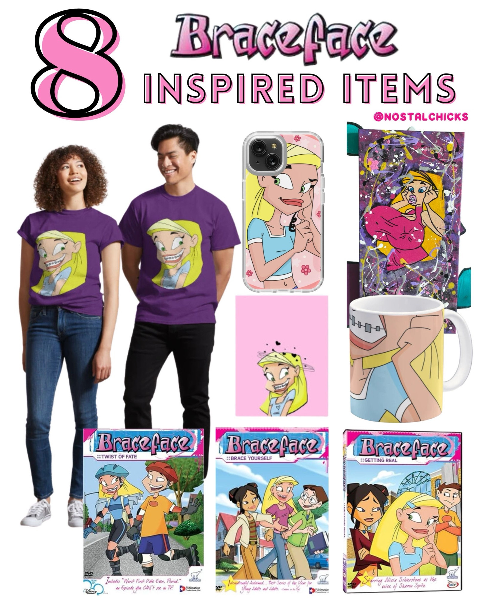 Braceface inspired items 💗
#braceface #nostalgia #nostalgic #2000s #2000scartoons