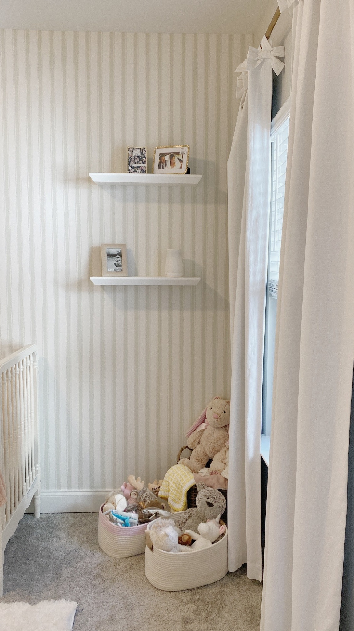 the best affordable shelves for a nursery, bathroom or bedroom!  Easy to install, my husband and I didn’t get divorced over hanging them. lol  

#LTKbaby #LTKFind #LTKhome