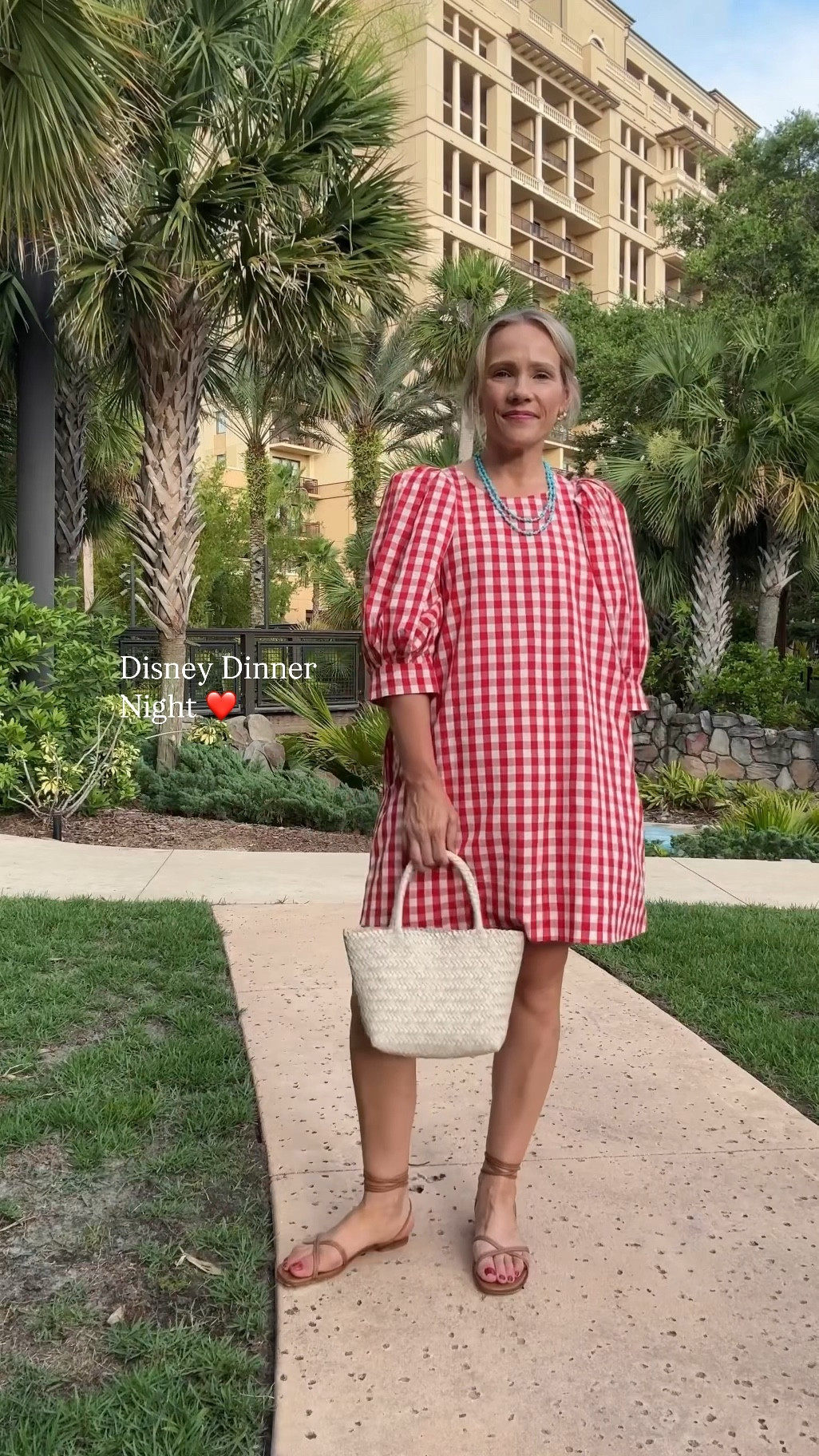 Disney dinner night - dress is slightly oversized wearing a 4 
xo, Claire 

#LTKSeasonal #LTKOver40 #LTKPetite