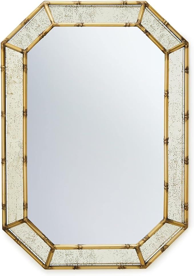 Two's Company Golden Bamboo Wall Mirror | Amazon (US)