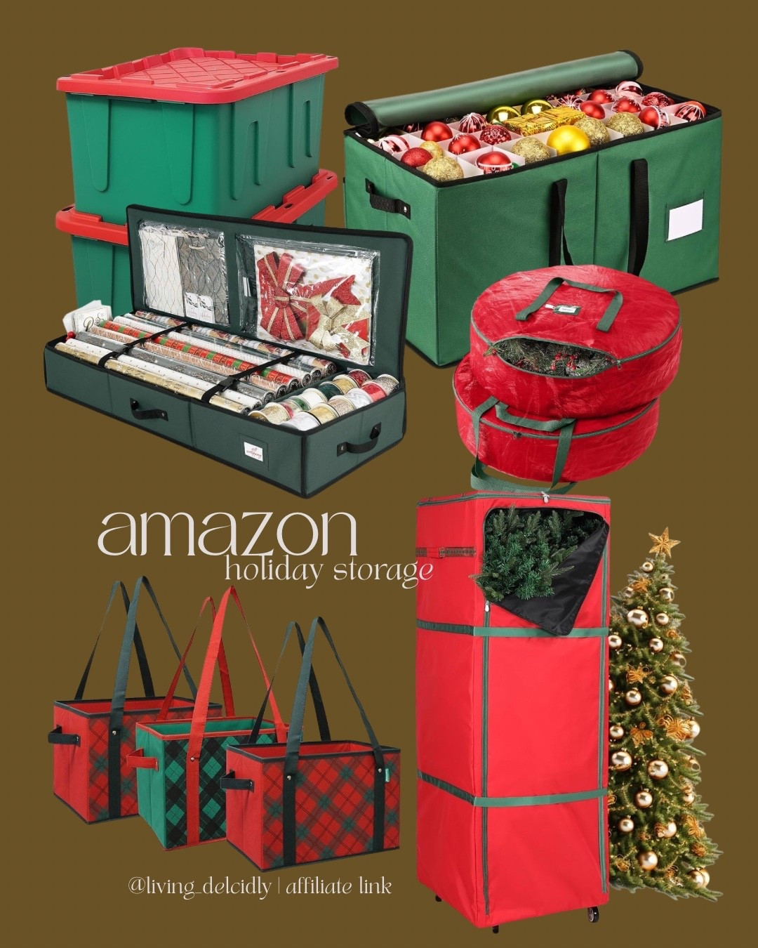 Amazon holiday storage options

Storage Bins | Gift Wrap | Christmas Ornaments | Christmas Tree | Wreaths | Organization | Amazon Finds

#LTKHome #LTKSeasonal #LTKHoliday