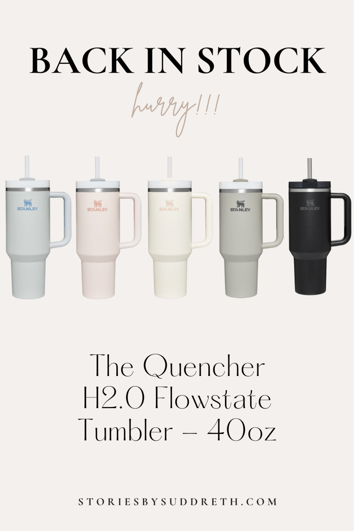 BACK IN STOCK - Stanley | The Quencher H2.0 Flowstate Tumbler - 40oz

Hurry & grab it before it sells out quickly! 💨

Stanley cup, Stanley tumbler, trending, trends, cups, tumblers

#stanleycup #stanley #stanleytumbler #tumblers #trending #trends #cups

#LTKSeasonal #LTKunder50 #LTKhome