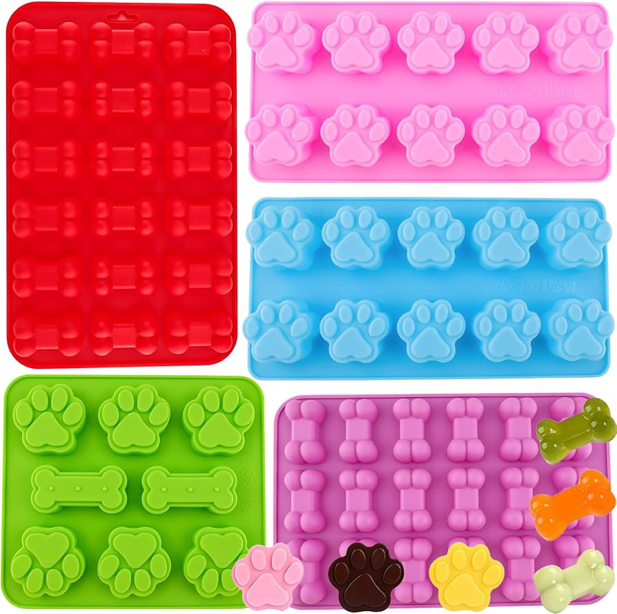 Puppy Dog Paw Bone Silicone Mold, Baking Mold, Used for Jelly, Candy, Chocolate,Ice Cube, Can Bak... | Amazon (US)